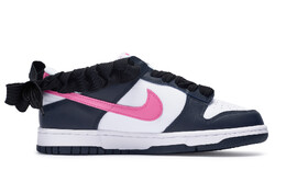Кроссовки Nike Dunk Skateboard Shoes Women's Low-Top Pink fb9109-401(team80-女款悸动定义) | dark obsidian/fierce pink/white