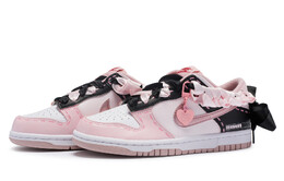 Кроссовки Nike Dunk Skateboard Shoes Women's Low-Top Black do6485-600(team80-女款绯色心笺) | pink/ black