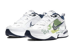 Кроссовки Nike Air Monarch 4 Chunky Sneakers Unisex Low-Top White Blue 415445-102(team10-曼妙小狗) | white