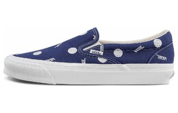 Кроссовки Vans Og Classic Slip-on Lx Low Top Casual Skateboarding Shoes Unisex White Blue vn0a45jk84a