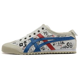 Кроссовки Onitsuka Tiger MEXICO 66 Casual Shoes Unisex Low-Top White Blue Red d3k0n-0143(team54-卡布奇诺） | white
