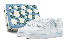Женские кроссовки для скейтбординга Nike Air Force 1, Sky Blue dh2920-111(teams2-蓝色国潮祥云s-box) | sky blue