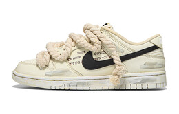 Кроссовки Nike Dunk Low, бежевый/черный dd1503-121