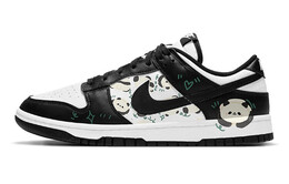 Кроссовки Nike Dunk Skateboard Shoes Women's Low-Top White Black cw1590-100(team10-轻盈大熊猫) | black