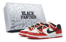 Кроссовки Nike Dunk Skateboarding Shoes Women's Low-top Red/white/black, красный cw1590-600(team108-女款火焰) | red