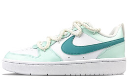 Кроссовки Nike Court Borough Skateboarding Shoes Women's Low-top Green, белый bq5448-100(team40-解构薄荷曼波) | white