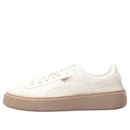 Кроссовки (WMNS) Puma Basket Platform Patent Marshmallow 'White', белый 363314-05 | white