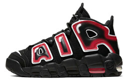 Кроссовки Nike Air More Uptempo Black White Laser Crimson GS 415082-010