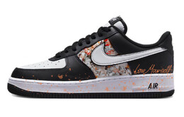 Кроссовки Nike Air Force 1 Skateboard Shoes Unisex Low-Top White Black, черный dv0788-001(team10-霓虹城市) | black