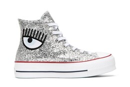 Кроссовки Converse Chiara Ferragni x Wmns Chuck Taylor All Star 'Lift Silver', серебряный 563828c | silver