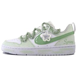 Кроссовки Nike Court Borough Skateboard Shoes Women's Low-Top White/Green dv5456-106（team297-春海明月） | white/green