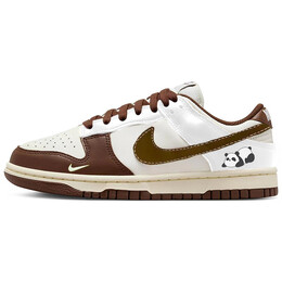 Кроссовки Nike Dunk Skateboard Shoes Women's Low-Top White Brown dd1503-124(team366-趴趴熊猫) | brown