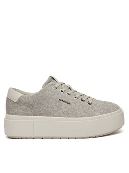 Кроссовки Calvin Klein Flatform Cup Lace Up W/Ml Felt HW0HW02325, серый 0000304220456 | grau