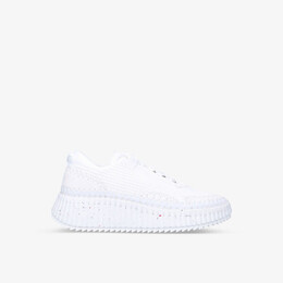 Кроссовки из замши и переработанной сетки с вышивкой Nama Chloé, белый r03895216 | white