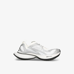 Низкие кроссовки Circuit из кожи и сетки с тисненым логотипом Balenciaga, белый r04348564 | white/comb