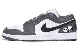 Баскетбольные кроссовки Air 1 Vintage Unisex Low-Top Black Grey Jordan 553558-152(team15-男女同款白绿) | silver