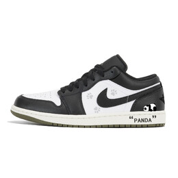 Кроссовки Air Jordan 1 Vintage Basketball Shoes Unisex Low-Top Black 553558-092(team210-趴趴小熊) | white