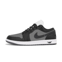 Баскетбольные кроссовки Air 1 Vintage Unisex Low-Top Grey Jordan 553558-152(team210-熊猫2.0) | black