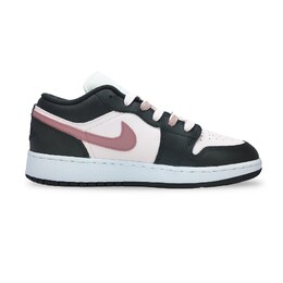 Баскетбольные кроссовки Air 1 Vintage женские с низким верхом, черный/розовый Jordan 553560-131（team531-草莓奶茶） | peach