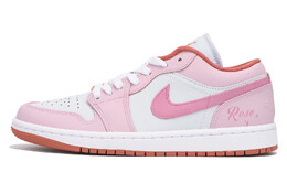 Баскетбольные кроссовки Air 1 Vintage женские с низким верхом розового цвета Jordan, цвет Bright Pink dc0774-080(team拾伍-女款粉) | bright pink