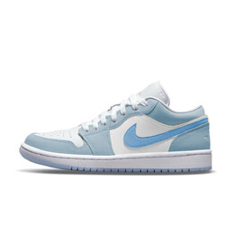Баскетбольные кроссовки Air 1 Vintage женские с низким верхом белого цвета Jordan, синий dc0774-105(team499-蓝色） | blue