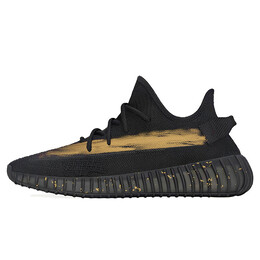 Кроссовки Adidas Yeezy Boost 350 V2 Lifestyle Shoes Unisex Low-top Black/gold, черный hq4540(team372-鎏金岁月) | black