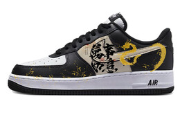 Кроссовки Nike Air Force 1 Skateboard Shoes Unisex Low-Top White Black, черный dv0788-001(team10-水墨金龙) | black