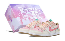 Кроссовки Nike Dunk Skateboard Shoes Women's Low-Top Pink/White/Mocha dx6063-131