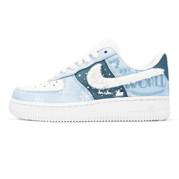 Кроссовки Nike Air Force 1 Skateboard Shoes Women's Low-Top Blue dd8959-100(teamp-雪花绒钩s-box）