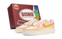 Кроссовки Nike Air Force 1 Skateboard Shoes Women's Low-Top Orange/Yellow dh2920-111(teamr-女款柠檬橙黄色)