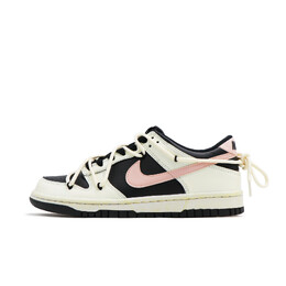 Кроссовки Nike Dunk Skateboard Shoes Women's Low-Top Beige Black/Pink fd1232-001