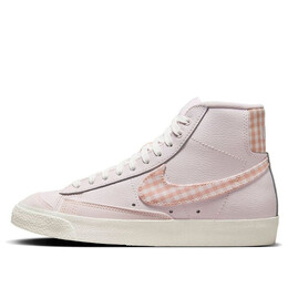 Кроссовки blazer mid '77 'barbie pink plaid' Nike, белый fd9163-600 | summit white/pink