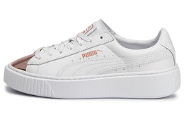 Кроссовки Puma Basket Platform Metallic 'White Rose Gold' Women's 366169-03