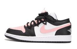 Баскетбольные кроссовки Air 1 Vintage женские с низким верхом белого цвета Jordan, розовый dc0774-101(team拾伍-女款蝴蝶结粉勾) | pink