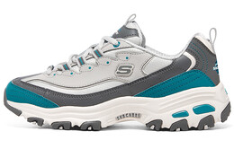 Кроссовки женские D"Lites 1.0 Chunky с низким верхом, белые/серые Skechers 896262-gybl