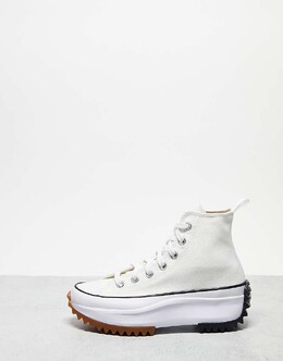 Converse - Run Star Hike Hi - Белые высокие кеды унисекс 110658498 | bianco