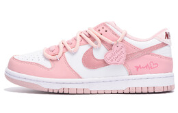 Кроссовки Nike Dunk Skateboarding Shoes Women's Low-top White/pink/beige, розовый do6485-600(team-59女款白粉) | pink