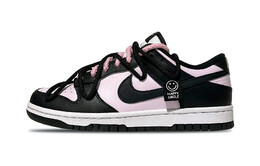 Кроссовки Nike Dunk Skateboard Shoes Women's Low-Top Pink Black dd1503-101(team49-桃之夭夭） | 黑色