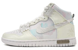 Кроссовки Nike Dunk High Skateboard Shoes Unisex High-Top Cyan/Pink do2321-111(team16-龙潜云渊黄青box)