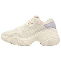 Кроссовки Puma Pulsar Wedge Chunky Sneakers Women's Low-top Rice White - Light Purple - Bamboo Shoot Pink - 01, белый 399680-01 | rice white - light purple - bamboo shoot pink - 01