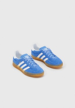 Низкие кроссовки GAZELLE INDOOR Adidas, blue fusion cloud white gold металлик ad111a280-k11 | blue fusion cloud white gold metallic