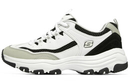 ARCH FIT D"LITES Кроссовки женские низкие белые/серые/черные Skechers 8730066-wlgy