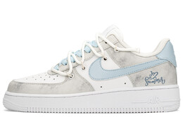 Кроссовки для скейтбординга Air Force 1 женские, низкие, серый/синий Nike dh2920-111(teama-恋雨) | gray blue
