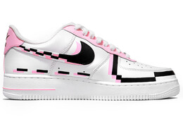 Кроссовки Nike Air Force 1 Skateboard Shoes Women's Low-Top White dh2920-111(team127-像素风马赛克女款)
