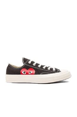 Кроссовки Comme des Garçons Converse Large Emblem Low Top Canvass, черный cdes-uz13 | black