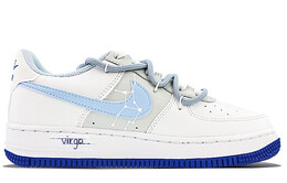 Кроссовки Nike Air Force 1 Skateboard Shoes Women's Low-Top Blue fb1844-111(team40-gs处女座海蓝)