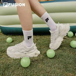 Кроссовки женские Fila Fusion на толстой подошве, бежевый 100046465388
