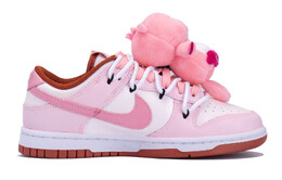Кроссовки Nike Dunk Skateboard Shoes Women's Low-Top Pink fq8876-618(team拾玖-露比卢比s-box）