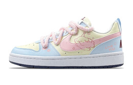 Кроссовки Nike Court Borough Skateboarding Shoes Women's Low-top Yellow Pink, синий fv8120-141（team49-天选小狗） | blue