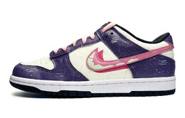 Кроссовки Nike Dunk Skateboarding Shoes Women's Low-top Purple/white/pink, фиолетовый cw1590-100(team285-女款幽紫气泡) | purple